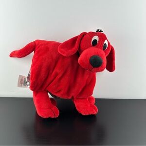 Clifford the Big Red Dog Plush Book Stuffed Animal Vintage 10”